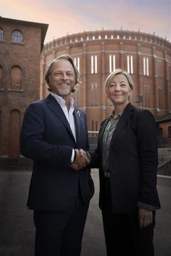 Fredrik Lindgren, vd Kungliga Operan och Satu Andersson, vd Cirkus Venues. Foto: Markus Gårder