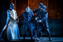 Aida, Kungliga Operan. Alessio Cacciamani och Milen Bozhkov. Foto: Kungliga Operan/Sören Vilks