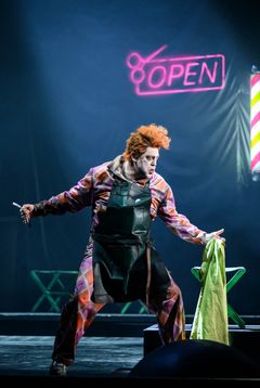 Figaro skiljer sig 2026. David Stout som Figaro. Foto: Kungliga Operan/ Sören Vilks