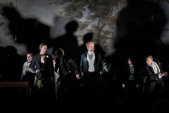 Der ferne Klang 2026. Andreas Lundmark, Kristian Flor, Oscar Rosberg, Kungliga Operans kör. Foto: Kungliga Operan/Markus Gårder.