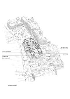 Handskiss, axiometri - Ahrbom & Partner och Lundgaard & Tranberg Arkitekter