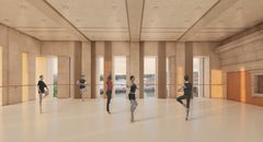 Visualisering av ny balettsal - Ahrbom & Partner och Lundgaard & Tranberg Arkitekter