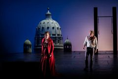 Tosca, Kungliga Operan 2026. Malin Byström, Daniel Johansson. Foto: Kungliga Operan/Markus Gårder