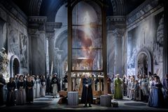 Tosca, Kungliga Operan 2026. Karl-Magnus Fredriksson, Kungliga Operans kör. Foto: Kungliga Operan/Markus Gårder
