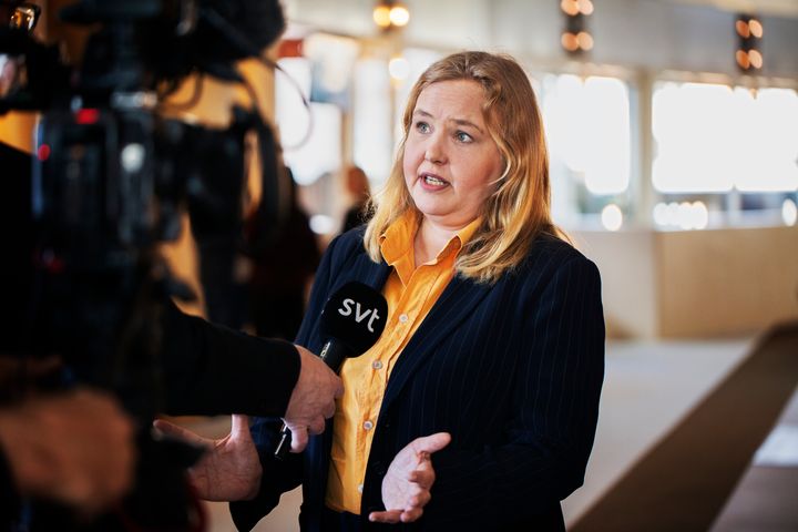 Ida Gabrielsson intervjuas av SVT