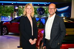 Therese Granath, VD SVÅ och Claes Jerveland, VD för Volkswagen Group Sverige