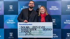 Ibrahim Diem, Permly och Pernilla Unell, avdelningschef arbetsmarknad och näringsliv, Solna stad.