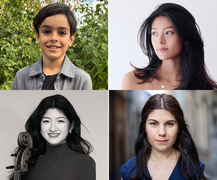 Från vänster: Navid Noroozian Guettou, Vivian Qu, Emma Youguo Wu Qu och Gulistan Kavak