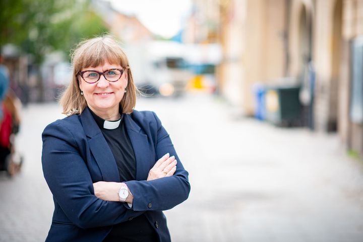Anna-Carin Gabelic är tillbaka i barndomsstaden Västervik, den här gången som kyrkoherde för Södra Tjusts pastorat.