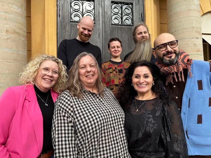 Bakre raden: Erik Jonsson, Anna Lagerman och David Ullström. Främre raden: Anneli Fång, Kristina Wallent, Vivian Gabro och Javier Zavala.