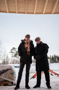 Tomas Ledin och regissören Markus Virta. Foto: Caroline Nordén