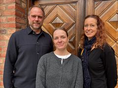 Från vänster: Gustaf Björkman, Lydia Fransson, Kerstin Weman Thornell