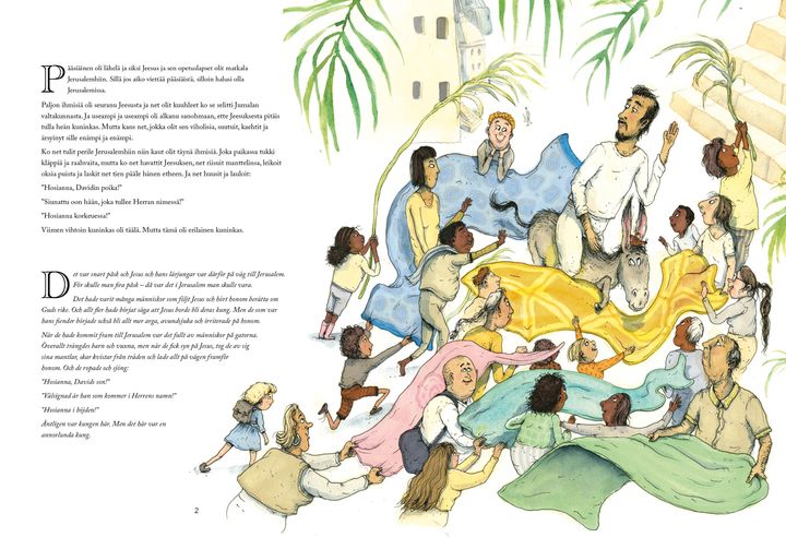 Utdrag ur påskberättelsen på meänkieli.