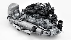 Hjärtat i de nya 911 GTS-modellerna med T-Hybrid-drivlina är en nyutvecklad 3,6-liters boxermotor.