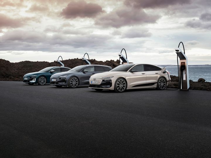 Världspremiär för Audi A6 e-tron och S6 e-tron,  båda versionerna erbjuds som Sportback och Avant