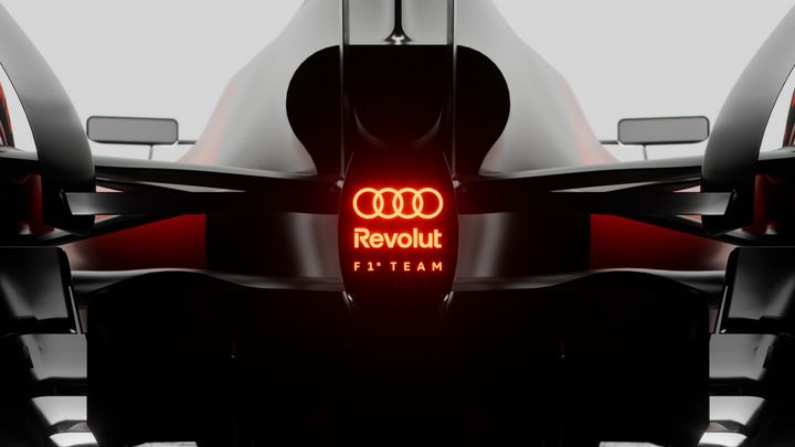Audi Revolut F1 Team tillkännager det officiella namet och logotypen. Den globala presentationen sker i Berlin den 20 januari 2026