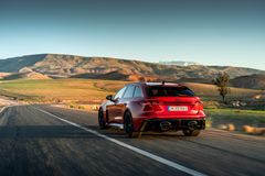 Nya Audi RS 5 Avant i ett första test i Marocko