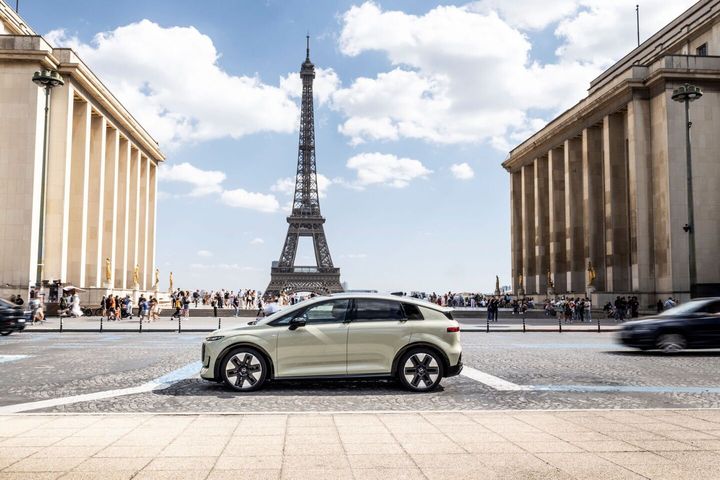 Audi A2 e-tron i Paris i samband med Paris Motorshow 2026