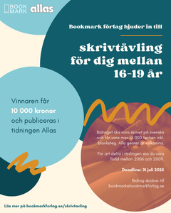 Infoblad: Bookmarks skrivtävling