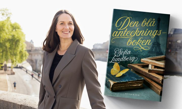 "Den blå anteckningsboken" av Sofia Lundberg släpps 20 oktober. Foto: Oskar Lundberg.