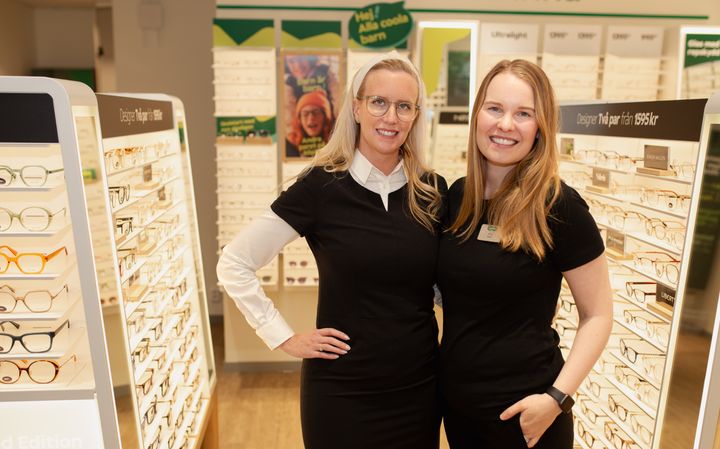 Emma Sjöberg och Frida Skarhall driver sedan tidigare Specsaversbutiken på Kungsgatan i Göteborgs city och nu öppnar de ny butik på Linnégatan i samma stad.