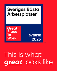 Great Place to Work® är världsledande inom analys och utveckling av arbetsplatskultur.