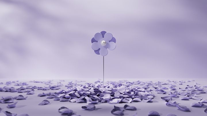 Årets majblomma är violfärgad och saknar ett blad, som en påminnelse om barnfattigdomen i Sverige.