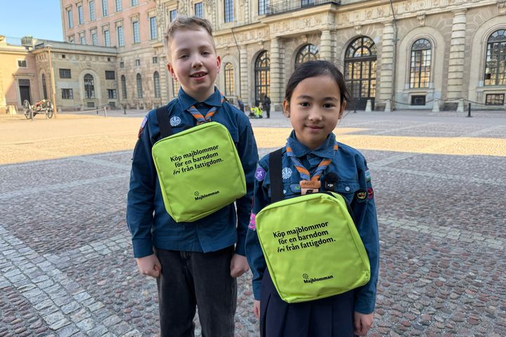 Verner Nyberg och Naomi Riquelme Nagér från Vällingby Scoutkår.