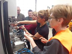 Det samarbete som nu byggs vidare i Ukraina har tidigare genomförts på Västra Balkan – här deltar lärare från Nordmakedonien och Serbien i utbildning vid Volvos träningscenter i Konz och Budapest.