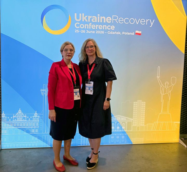 Sidas representanter på konferensen i Gdańsk om Ukrainas återuppbyggnad