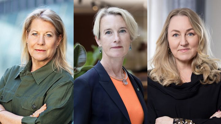 Artikelförfattarna: Catharina Elmsäter Svärd, vd för Byggföretragen, Viveka Beckeman, vd för Skogsindustrierna, Maria Sunér, vd för Svemin