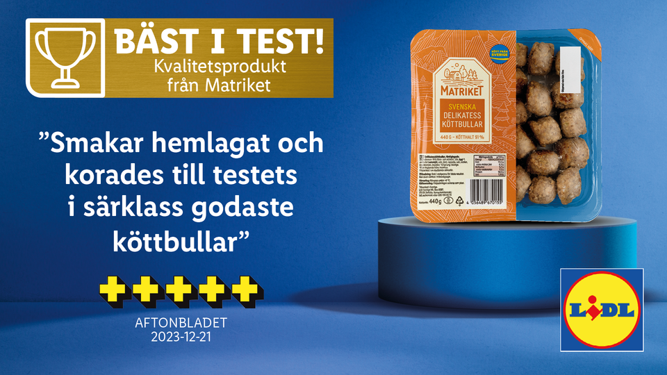 Färska delikatessköttbullar från Matriket – en fullträff enligt enig ...