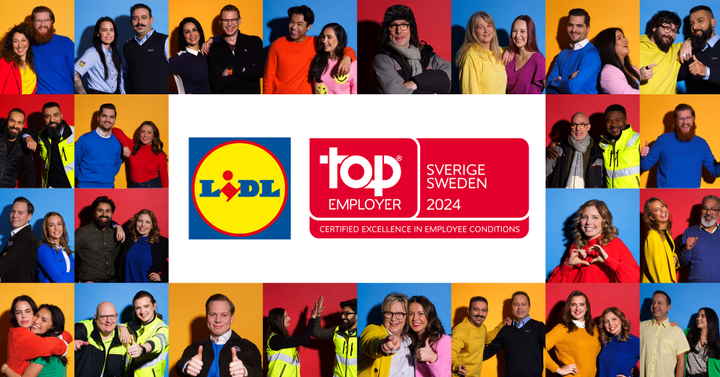 Lidl Sverige en Top Employer för fjärde året i rad.