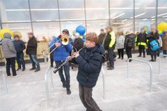 Musikunderhållning på plats.