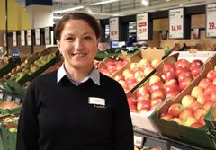Butikschef Agneszka Gil