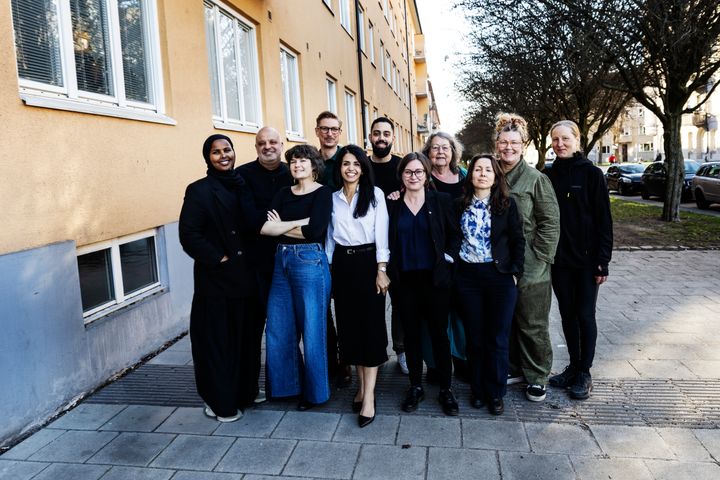 Några av Vänsterpartiet Malmös kommunpolitiker.