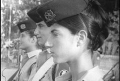 Conscripts for obligatory military service, Israel 1967. Photo SVT