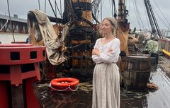 The Testament of Ann Lee, foto från inspelningen på Ostindiefararen i Göteborg