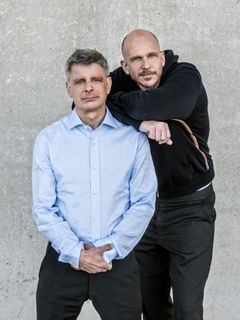 Peter Birro och Gustaf Skarsgård, foto Johan Bergsmark