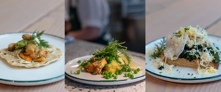 Collage av finalisträtterna Göteborgsmåltiden