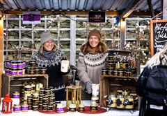 Julmarknad på Gunnebo slott.