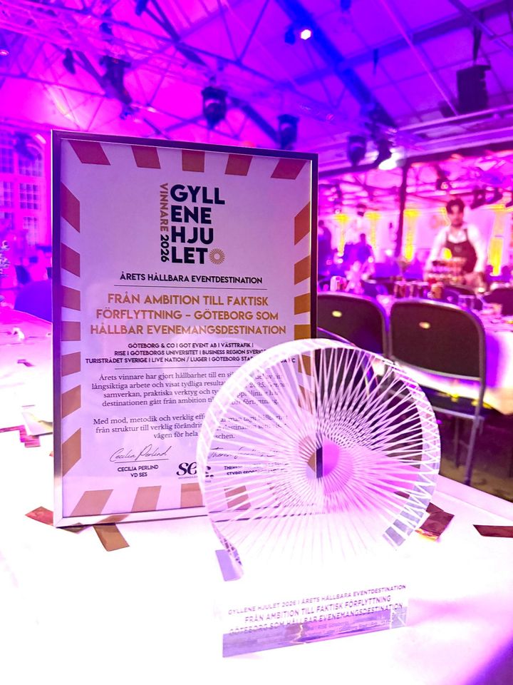 Gyllene Hjulet - Göteborg Årets Hållbara Eventdestination