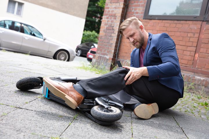 Olycka med elsparkcykel