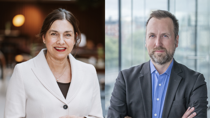 Eva Domanders (ordförande) och Magnus Bergqvist (vice ordförande)