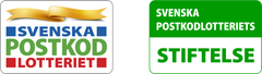 Den nya logotypen för Svenska Postkodlotteriets Stiftelse.