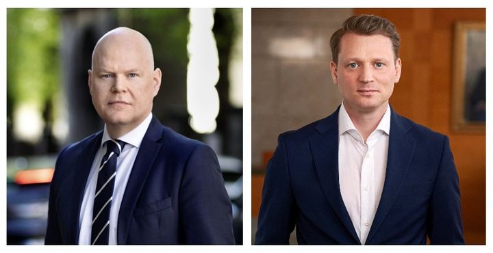 Marcus Dahlsten, förhandlingschef, och Erik Spector, chefekonom, på Teknikföretagen.