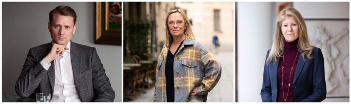 Teknikföretagens chefekonom Erik Spector, Handelsbankens chefsekonom, Christina Nyman och Kerstin Hallsten, chefekonom Industriarbetsgivarna.