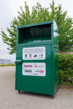 Textilboxar för återbruk i Linköping