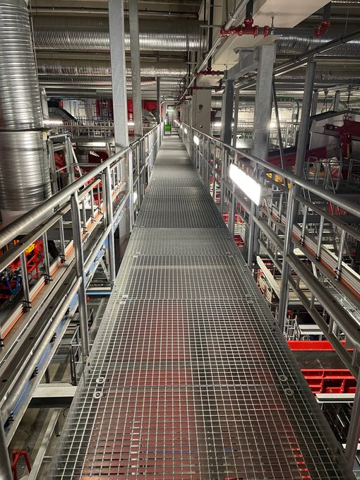 Interiör Gärstad sorteringsanläggning