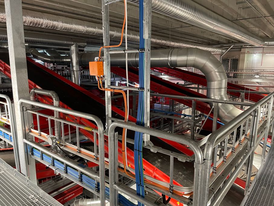 Interiör Gärstad sorteringsanläggning